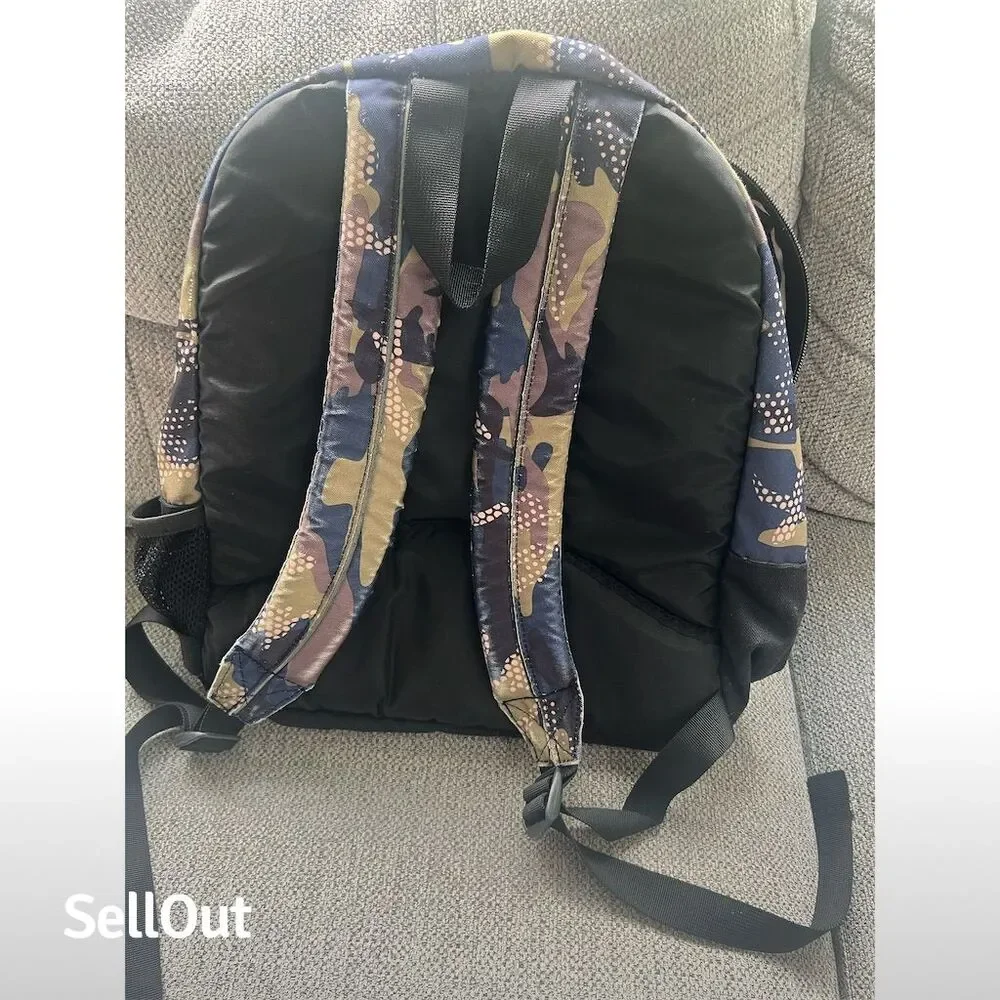 L.L. Bean Camouflage Backpack with Reflective Stripe Unisex - Picture 2 of 5